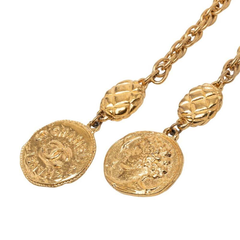 CHANEL Authentic Gold Logo Necklace - Picture 2 of 3